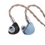 Linsoul 7Hz Aurora in Ear Monitor, 1 DD+1 Planar +2 BA IEM Earphones with 3D Printed Shells, Wired Gaming Earbuds, Detachable 2pin Cable for Musician Audiophile