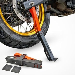 Xplore Moto Jack for Bike Chain Maintenance, Cleaning, and Puncture Check Assistance – Compatible with Double-Sided Swingarm Bikes, Motorcycles Under 300kg (Orange)