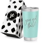 You Got This Tumbler - Personalized Vacuum Insulated Stainless Steel Tumbler with Lid and Straw - New Job Travel Tumbler - Promotion for Coworker - Going Away Gift - Divorce Gift - Graduation Tumbler