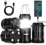 Xynover 4-Pack Solar Camping Lanter