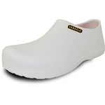 vangelo Professional Slip Resistant Clog Waterproof Men Work Shoe Nurse Shoe Chef Shoe Carlisle White Men Size 9