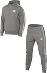 Nike Men's M Nk Club FLC Gx HD TRK Suit Tracksuit, dark grey heather/white, Small