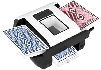 HOLYOWL Automatic Card Shuffler for 1-2 Decks, Electric Playing Cards Shuffler Machine with Auto&Manual Mode, Rechargeable & Portable Shuffler Machine UNO, Poker, Mahjong, Bridge, Spades, Rummy&More