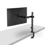 Pholiten Single Monitor Arm, Single Monitor Desk Mount for Most 13-32 inch Monitors, Adjustable Single Monitor Stand Holds Screen up to 10kg, 100x100mm VESA Monitor Arm Mount (MD97421)