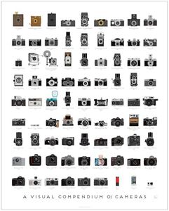 Pop Chart: Poster Prints (16x20) - Cameras Infographic - Printed on Archival Stock - Features Fun Facts About Your Favorite Things