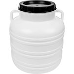 Browin 360130 Wide-Neck Barrel 30 L with Lid White 30 L