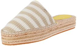 Tommy Hilfiger Women Espadrilles Feminine Crochet Mule Cloth, Beige (Light Sandalwood), 3.5 UK