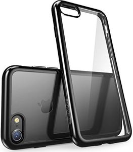 i-Blason Coque Halo Series conçue pour iPhone SE 2020/iPhone 7/iPhone 8, résistante aux Rayures, Coque Transparente pour iPhone SE (2020)/iPhone 8/iPhone 7 4,7" (Transparent/Noir)