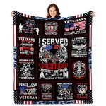 Lviliss Veterans Gifts, Veteran Blankets, Veteran Gifts for Men, Gifts for Veterans, Vietnam Veteran Gifts, Navy/Army/Air Force Veteran Gifts, Proud Patriotic Hard Head Veterans Throw Blanket 50”x60”