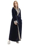 Womens Bathrobe Ladies Soft Fleece Dressing Gown Winter Warm Long Robes Housecoat Loungewear Fluffy Nightwear