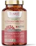 New: Organic Astaxanthin Oil 12mg - High Strength - Pure & Natural Astaxanthin - 60 Capsules - Carrageenan Free - Premium Algamo® Oil - Haematococcus Pluvialis - UK Made - Zero Additives - EU Source