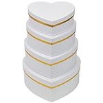 Oairse White Gift Boxes with Lids f
