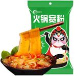 JTEDZI 4 Packs Chinese Glass Noodles, Sweet Potato Glass Noodles, Chewy Wide Glass Noodles, Gluten-free, Vegan, Kosher, Hot Pot Noodles for Japchae Dish and Soup, 宽粉, 8.8oz per Pack (Pack of 4)