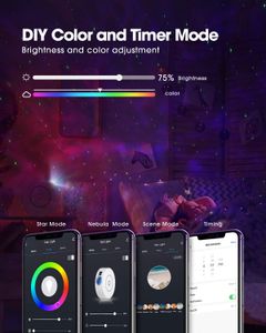 SUPPOU LED WiFi Galaxy Projector – Star Night Light for Home