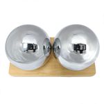 Top Chi XL 2.35 Inch Chrome Baoding Balls. Chiming Chinese Health Balls for Hand Therapy, Exercise, and Stress Relief