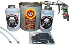 Fluid Film Gallon with Pro Undercoating Gun, 2 Quart Bottles, 2 Wands, and 50 Rust Plugs