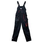 Yato YT-8030 Work Bib Overall Size S|Industry Safety| Triple seams on the Legs|Hook and loop phone pocket|Elastic band on Waist|Sleevless|High resistance to abrasion|65% polyester, 35% cotton|Protection