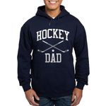 CafePress Hockey Dad Hoodie (Dark) Men's Dark Hooded Sweatshirt Hoodie Navy