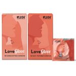 Plush LoveGlove Premium Extra Super Dotted (10 N) & 3-in-1 Multi-textured Condoms (10 N) | Compatible with lubes & toys | Naturally Sourced Latex | 100% Vegan & Electronically Tested | No Benzocaine