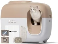 (2024 Premium Version with Mini Mesh) Snow+ Self Cleaning Automatic Litter Box with Zero Odor TiO2 System Automatic Cat Litter Box Self Cleaning for 3.3-20 lbs