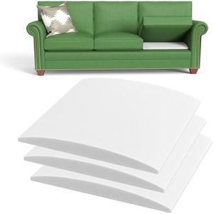 Sellmazon Couch Cushion Support for Sagging Cushions 20''x20'', Sofa Cushion Support to Repair Sagging Seats, Lift Saggy Seats, Extend Couch's Life, White 3PCS
