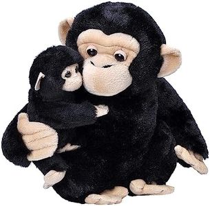 Wild Republic Mom and Baby Chimpanzee, Stuffed Animal, 12 Inches, Plush Toy, Fill is Spun Recycled Water Bottles