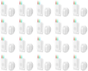Wireless Motion Sensor Door Chime, Greencycle Doorway Motion Sensor Alarm, Door Chime for Business When Entering, Wireless Door Chime,Motion Sensor Alarm Indoor,918FT Long Distance,20PK
