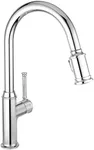 Chrome Kitchen Faucet with Pull Dow