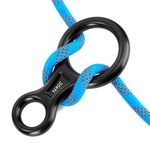 Rappel Gear Downhill Equipment, 35KN Climbing Gear 8 Descender Rigging Plate, Aluminum Alloy Rock Climb Belaying Rescue Device Protector for Outdoor Downhill Hiking Sport