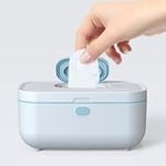 Wipe Warmer and Baby Wet Wipes Dispenser: Evenly Overall Heating Three Heating Modes Diaper Warmer with Sunroofed, Infant Wipes Warmer, Wet Napkin Warmer Cloth Wipes Warmer Light Blue