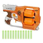 Nerf Zombie Strike Flipfury Toy Blaster With 2 Flipping Drums And 12 Official Zombie Strike Elite Darts For Kids, Teens, Adults - Multicolor