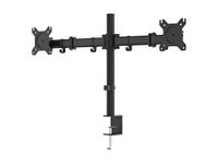 Monoprice 116246 Essential Dual Monitor Articulating Arm Desk Mount, Black