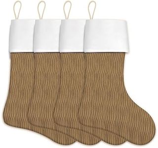 WANZELONYO Chritsmas Stocking Velvet Wave-Design