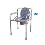 Simon’s Classic folding 3-in-1 commode chair, Raised toilet seat, Bed side commode for elderly| Height Adjustable | Heavy Duty frame