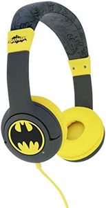 OTL Technologies Batman Caped Crusader - Auriculares con Cable para niños, Gris