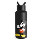 Simple Modern Disney Mickey Mouse Water Bottle with Straw Lid Vacuum Insulated Stainless Steel Metal Thermos | Gifts Reusable Leak Proof Flask for Gym Travel | Summit Collection | 32oz It's Me, Mickey