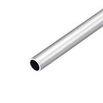 DMiotech (12mm OD x 10mm ID) 6063 Aluminum Round Tube 300mm Length Industry Metal Tubing for Machinery Frame Construction DIY Projects