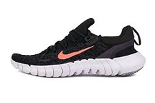 Nike Women's W Free Rn 5.0 Next Nature Running Shoes (CZ1891-003), Black/Magic Ember-CAVE Purple, 4 UK (6 US)