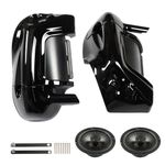 waltyotur Fairing Lower Vented Leg Fairing 6.5 Speakers Replacement for Touring Road King Electra Street Glide Ultra Classic 2014-2022