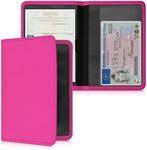 kwmobile Registration and Insurance Holder - Car Document Holder for Vehicle Documents and Cards - Neoprene - Dark Pink