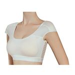 2 in 1 Built-in Bra with Shoulder Pad Artifact Vest Top to Improve Slippery, Narrow, Collapsed Shoulders,Beige-Large