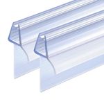 ITTISO Shower Door Seal Strip 2 x 90 cm for 4mm/5mm/6mm Glass Thickness Shower Screen Seal Strip Covers up to 20mm Gap Replacement Shower Door Bottom Seal