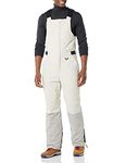 Amazon Essentials Men's Water-Resistant Insulated Snow Bib Overall, Grey Ivory Colour Block, L