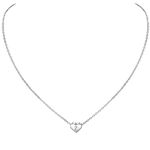 PROSILVER Letter Z Pendant Initials Chain Silver Necklaces for Women