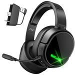 WolfLawS X1 Wireless Gaming Headset for Xbox Series X|S, Xbox One, PS5, PC, Mac, Nintendo Switch, Bluetooth Over Ear Gaming Headphones with Detachable Noise Canceling Microphone, 40H Battery…