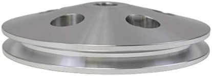 A-Team Performance - 3/8" Saginaw Power Steering Pump Single-Groove Aluminum Pulley - Compatible with GM (Chrome)