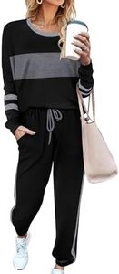 Aloodor Workout Outfit Sets for Women Sweatsuits 2 Piece Set Winter Fashion 2024 S