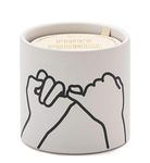 Paddywax Impressions Artisan Hand-Poured Scented Candle, 5.75-Ounce, White - Pinky Promise (Wild Fig & Cedar)