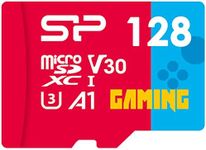 Silicon Power 128GB Gaming microSDXC Card with Adapter, Optimized for 4K Video Game Compatible with Nintendo-Switch, Class 10 U3 V30 A1 Micro SD MicroSD, Superior Gaming Series