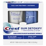 Crest Pro-Health Gum Detoxify Whitening 2 Step Fluoride Toothpaste for Anticavity Whitening Gel 4.0 and 2.3 oz